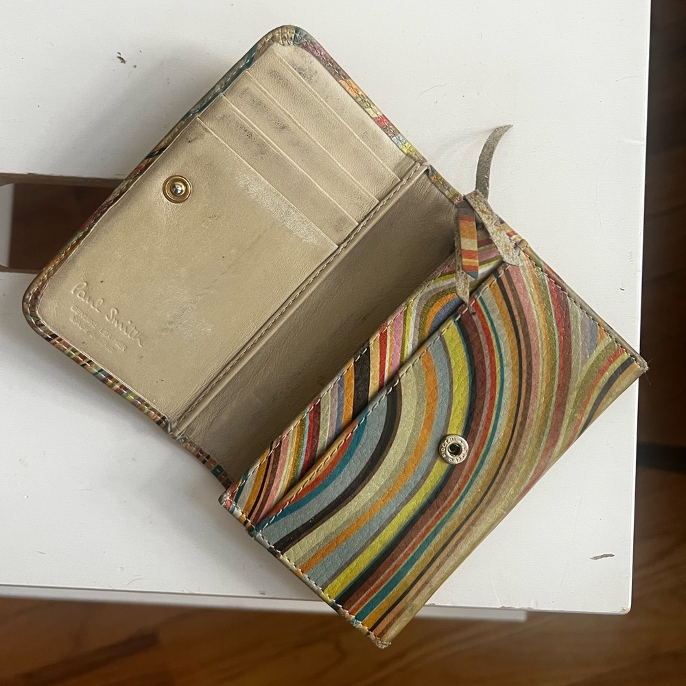 Paul Smith Wallet - leather in classic rainbow